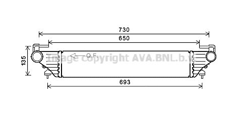 AVA QUALITY COOLING Интеркулер FT4415